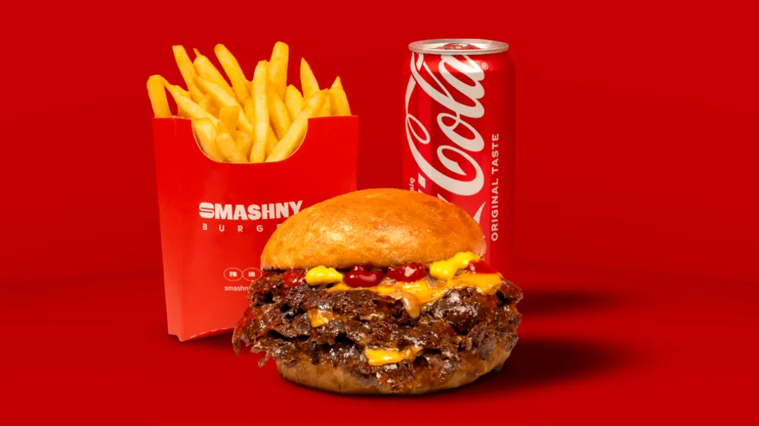 Triple Smashed + Frytki + Coca-Cola