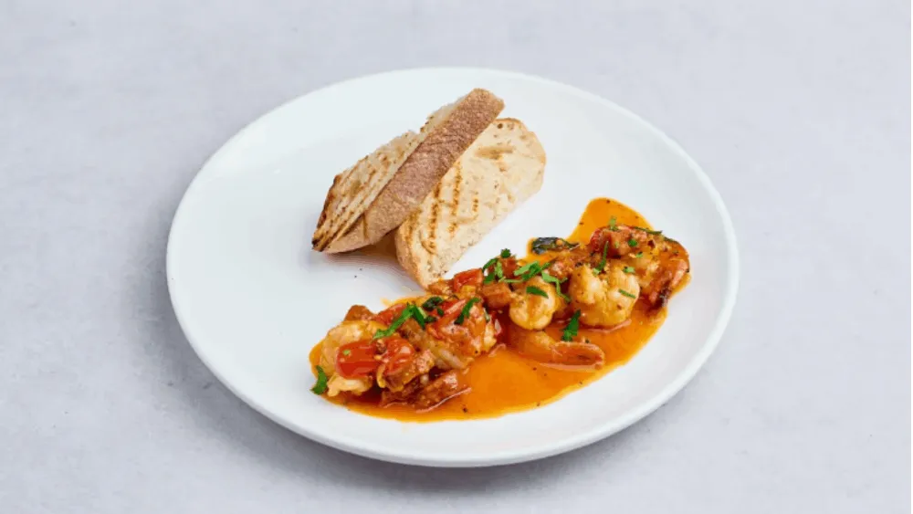 Krewetki chorizo -przystawka
