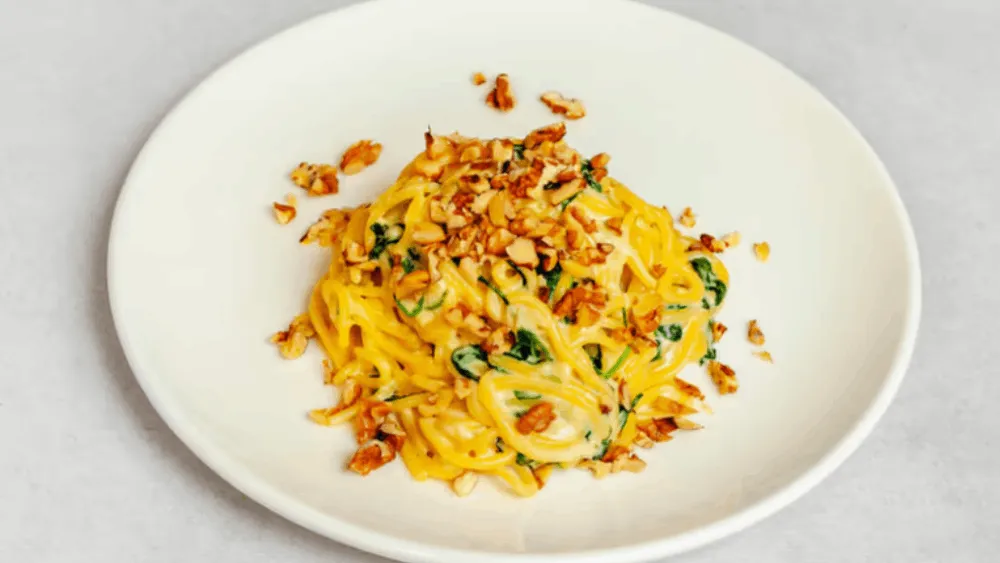 Spaghetti Szpinak Gorgonzola