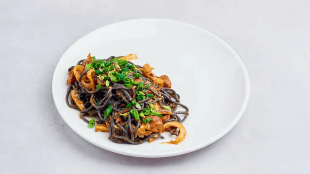 Spaghetti kalmar chorizo