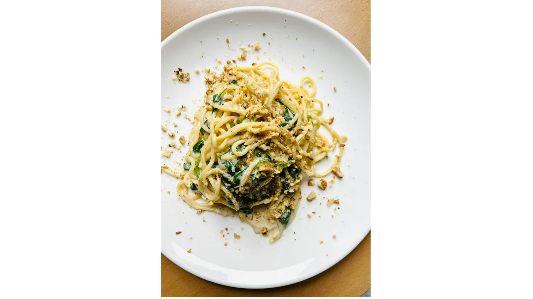Spaghetti Szpinak gorgonzola