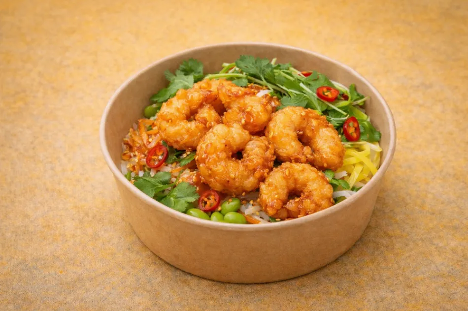 Rice Bowl Krewetki Sweet Chili