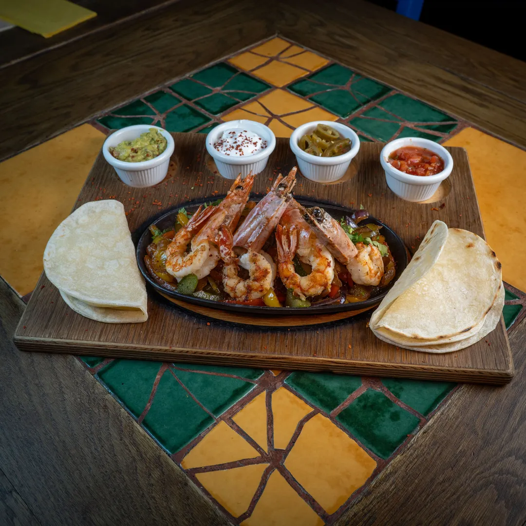 Argentinian Shrimp Fajitas