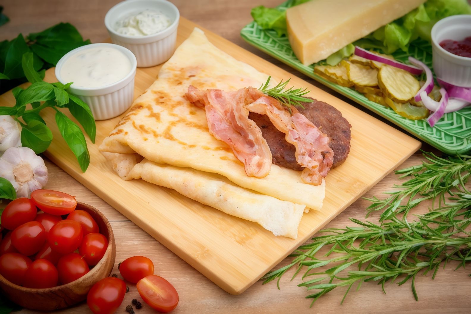 Naleśnik wytrawny Burger Special
