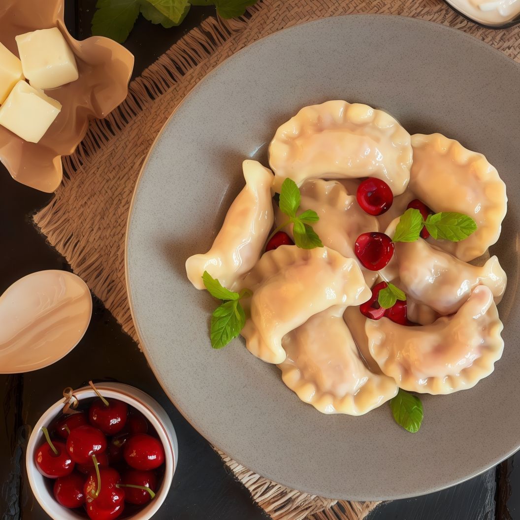 Pierogi z wiśnią