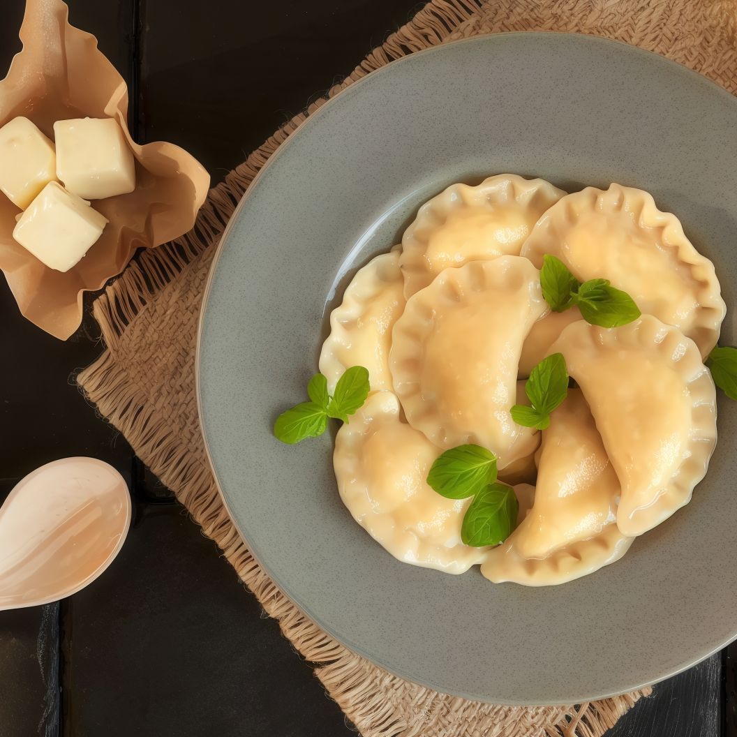 Pierogi z twarogiem na słodko