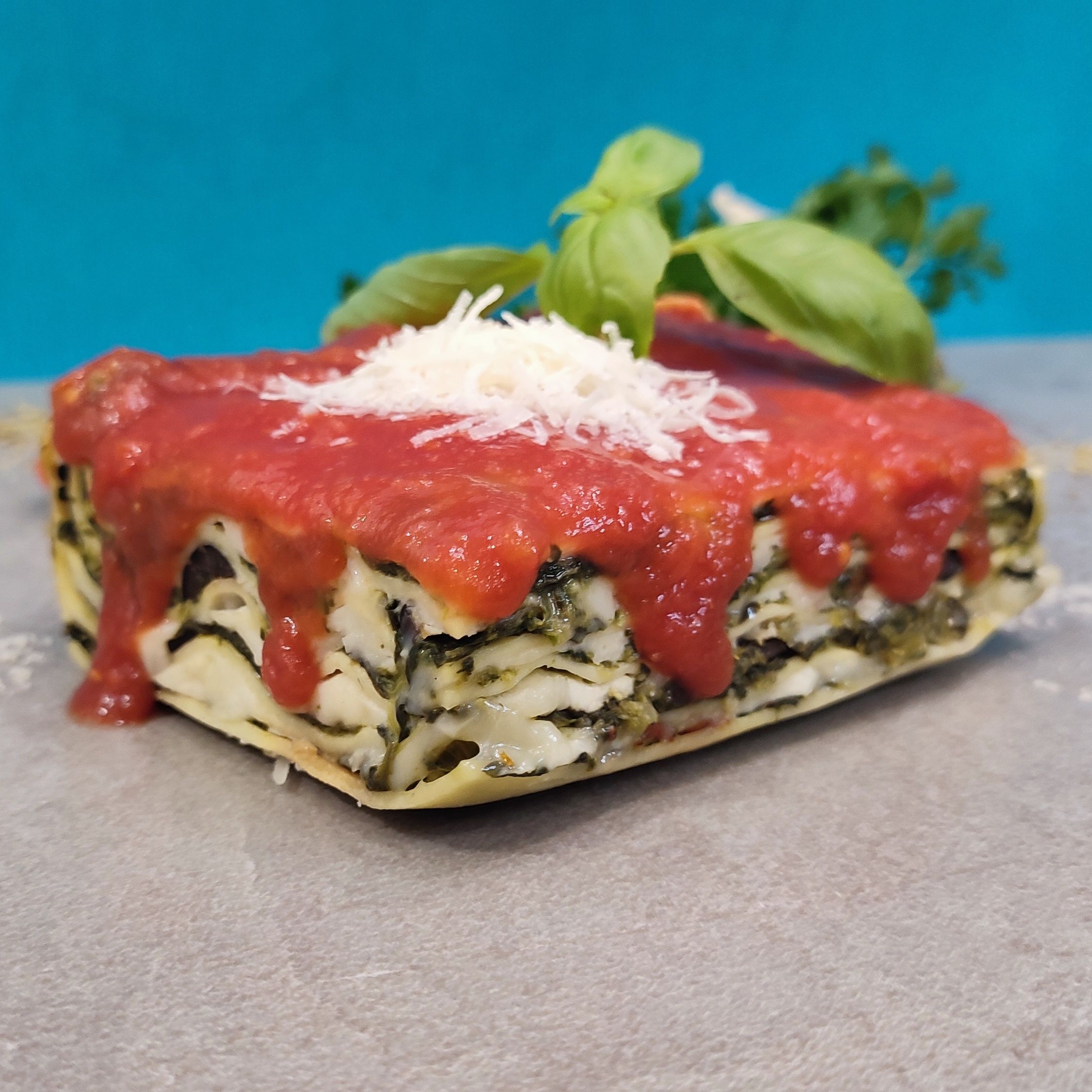 lasagne ze szpinakiem