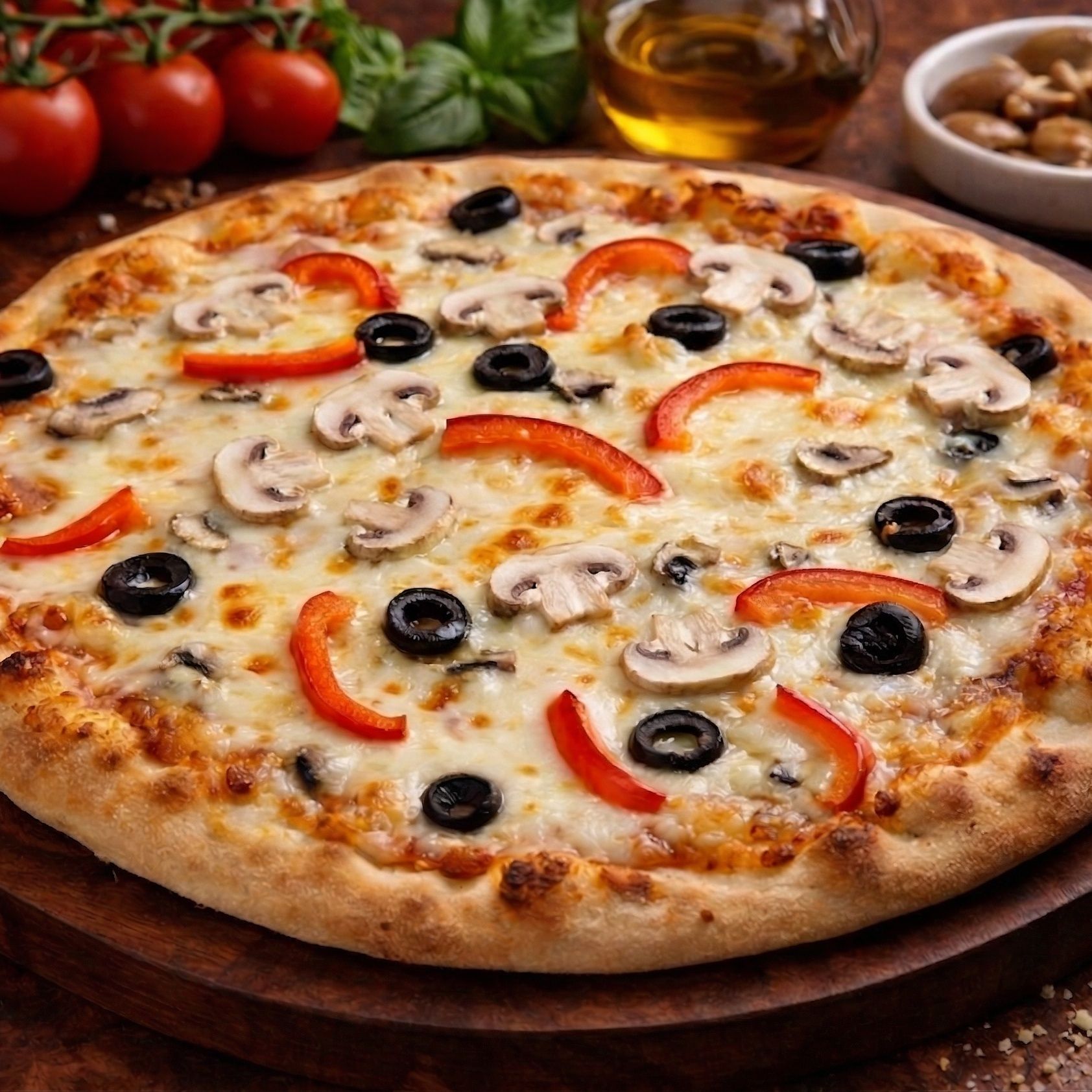 Pizza syryjska warzywna duża