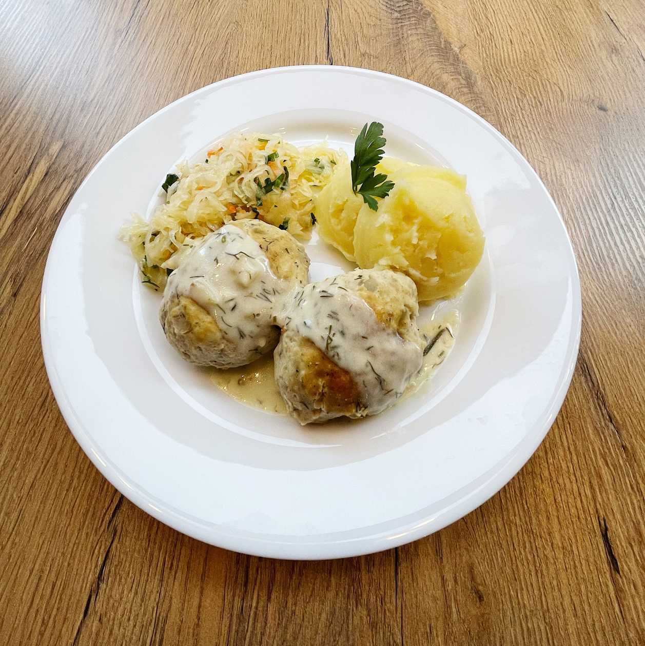 Aromatic poultry meatballs
