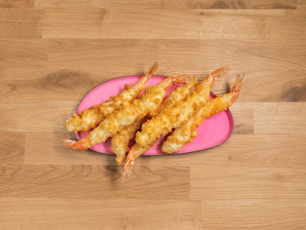 Crispy shrimps with homemade sweet chilli sauce