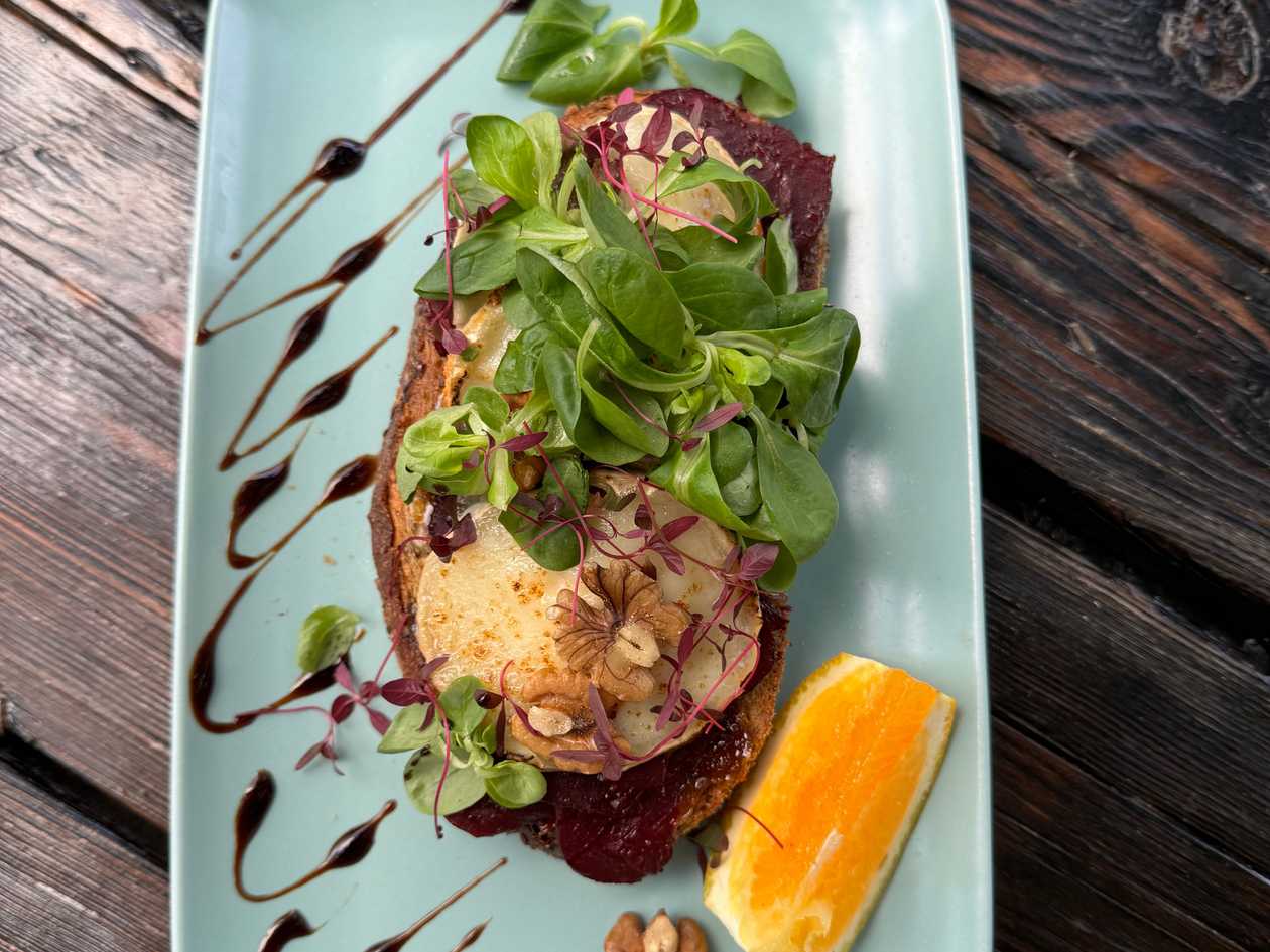 Goat cheese toast