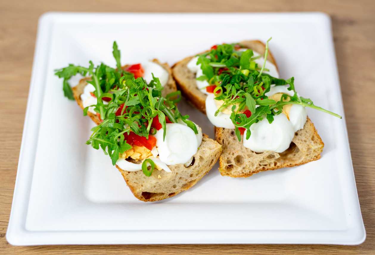 Sandwich with Hard Boiled Egg