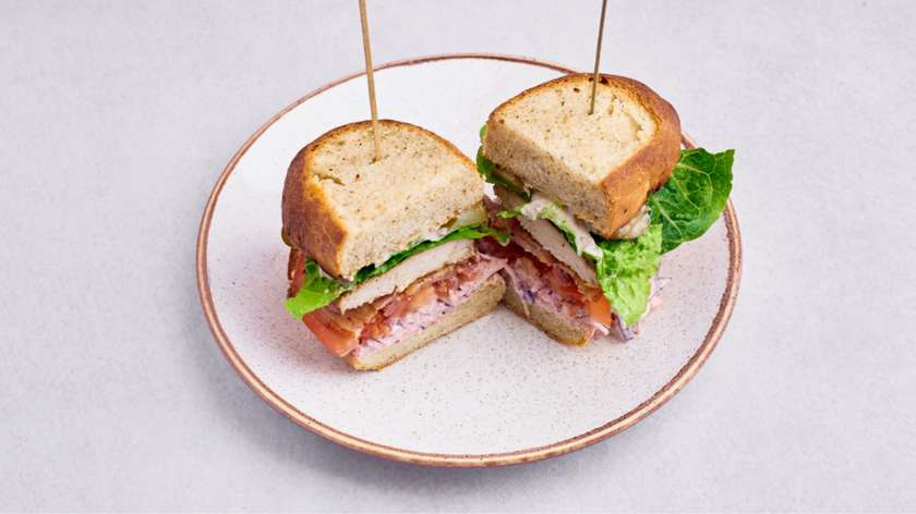 Cava Club Sandwich with Chicken