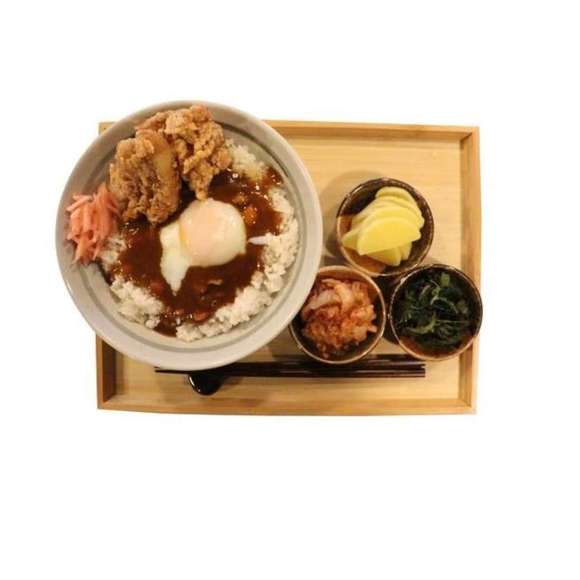Karaage Curry with Soft-Boiled Egg