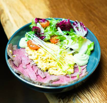 Scrumble roast beef bowl