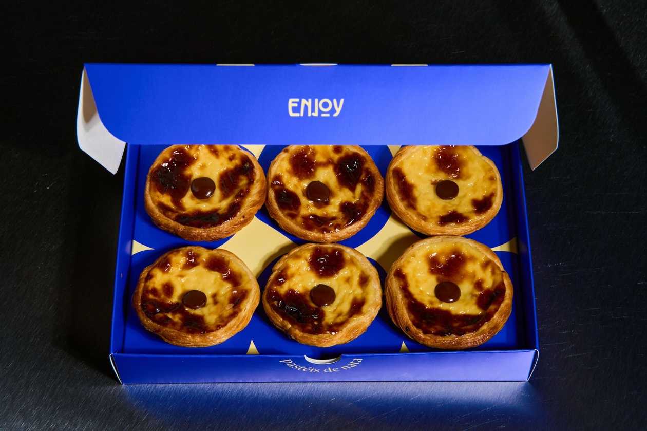 Chocolate Pastéis de Nata Pack of 6