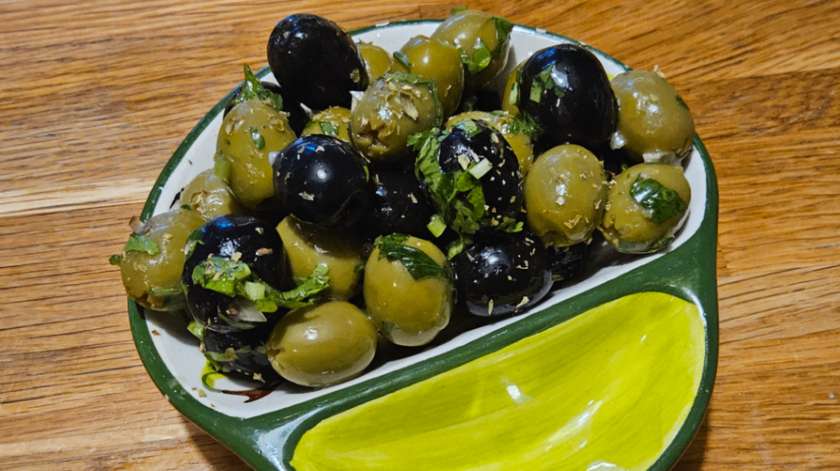 Olives with spices