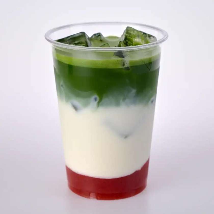 STRAWBERRY MATCHA LATTE