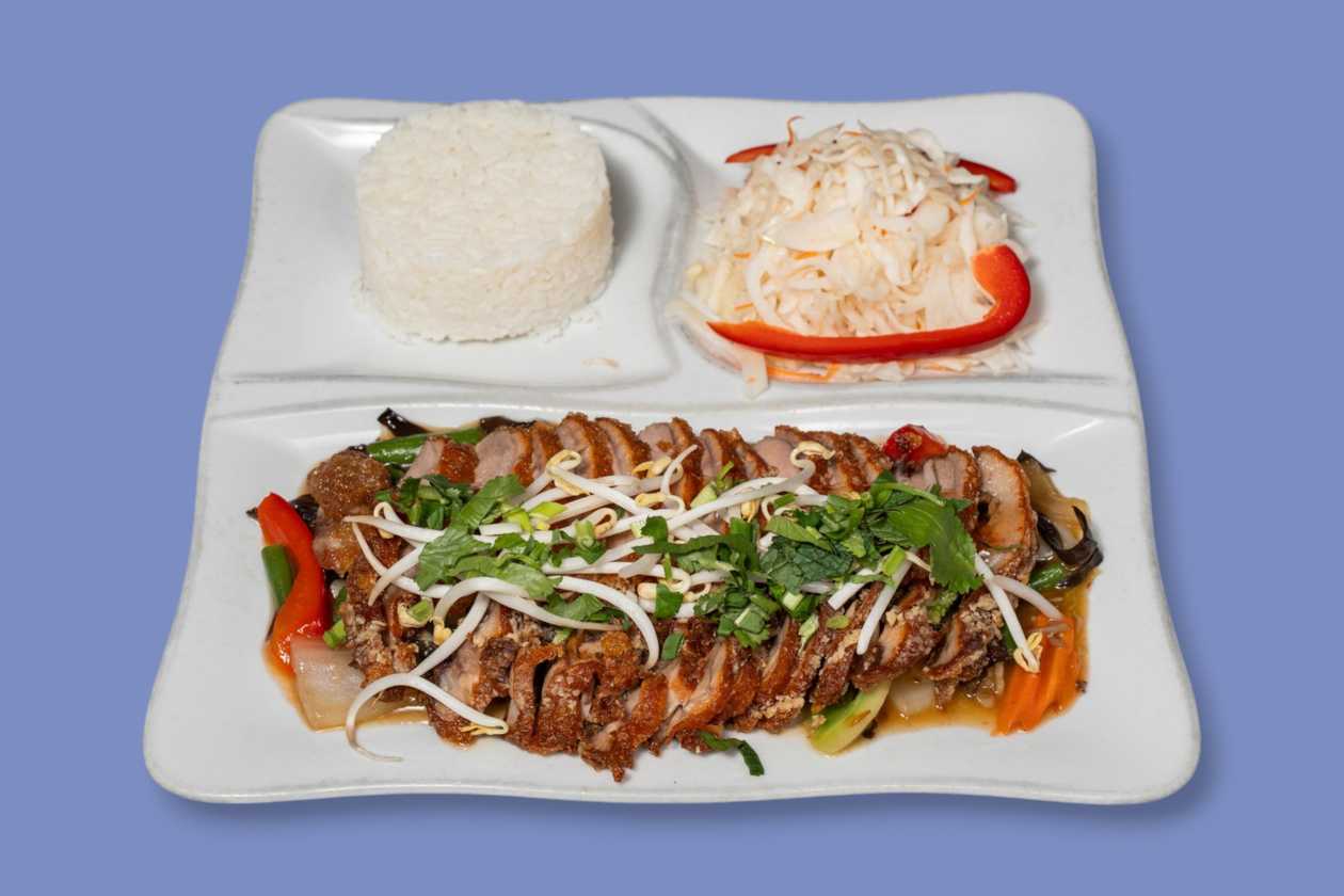 Crispy Duck with Tamarind Sauce