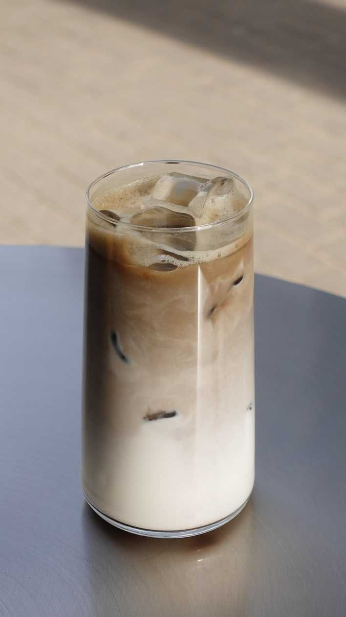 Iced Hojicha Latte