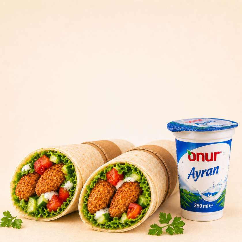 Falafell Wrap + Ayran
