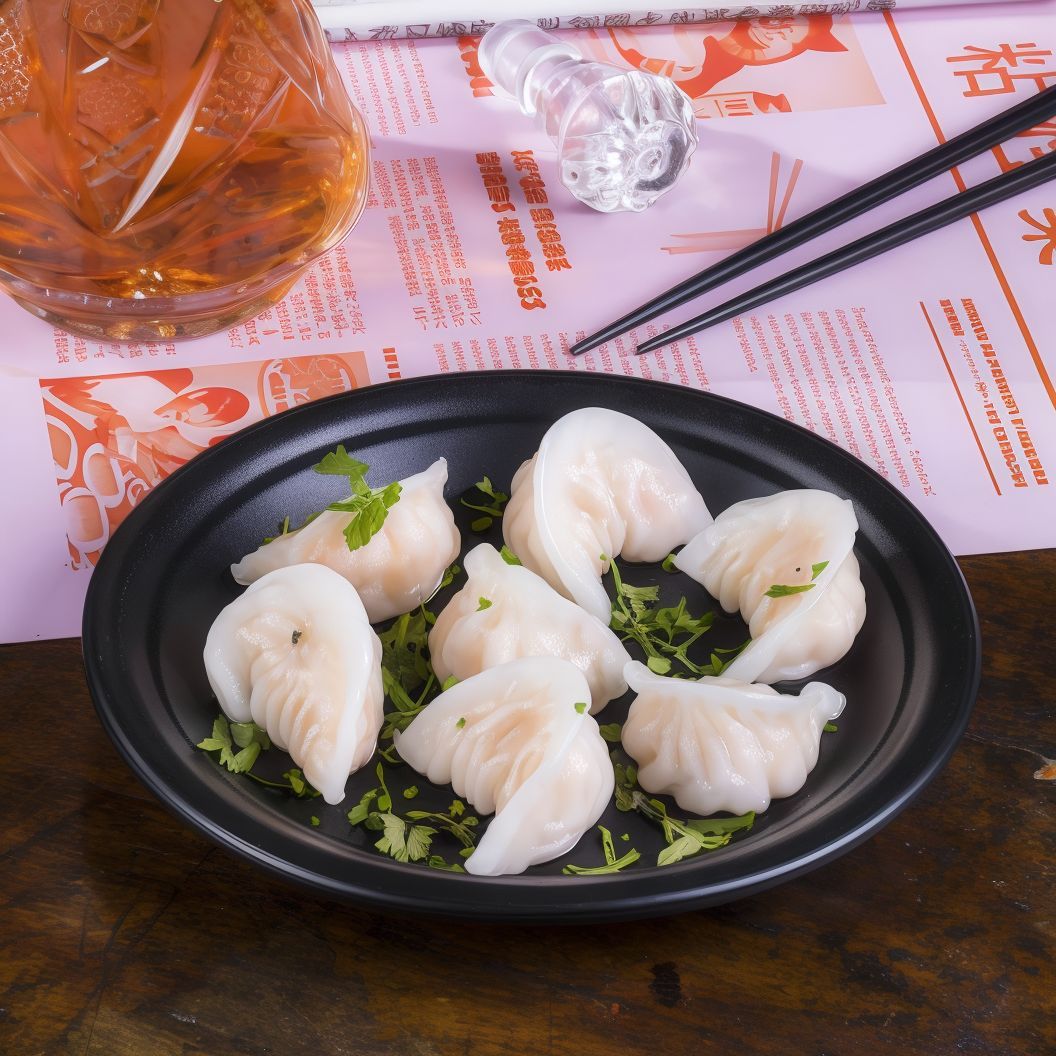 Har Gow - Wieprzowina, świeża kolendra