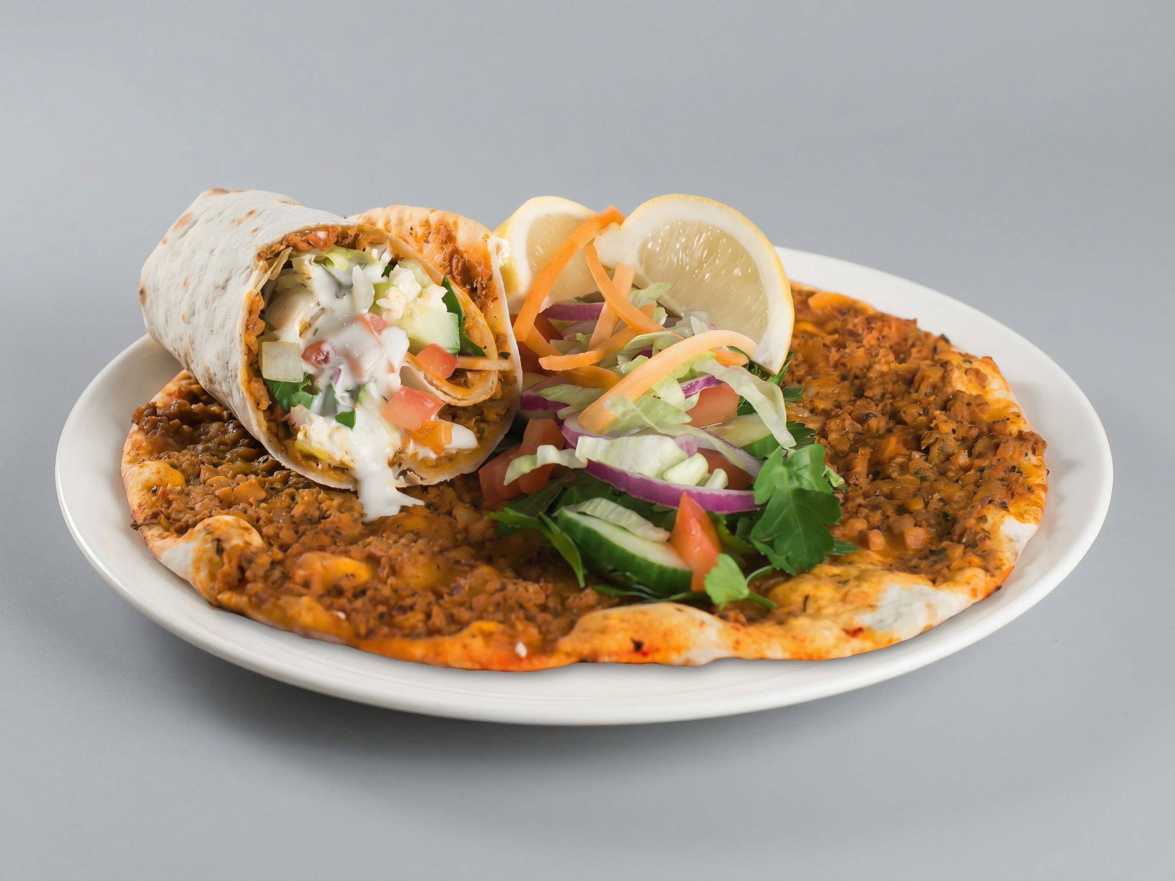 Wegański Lahmacun