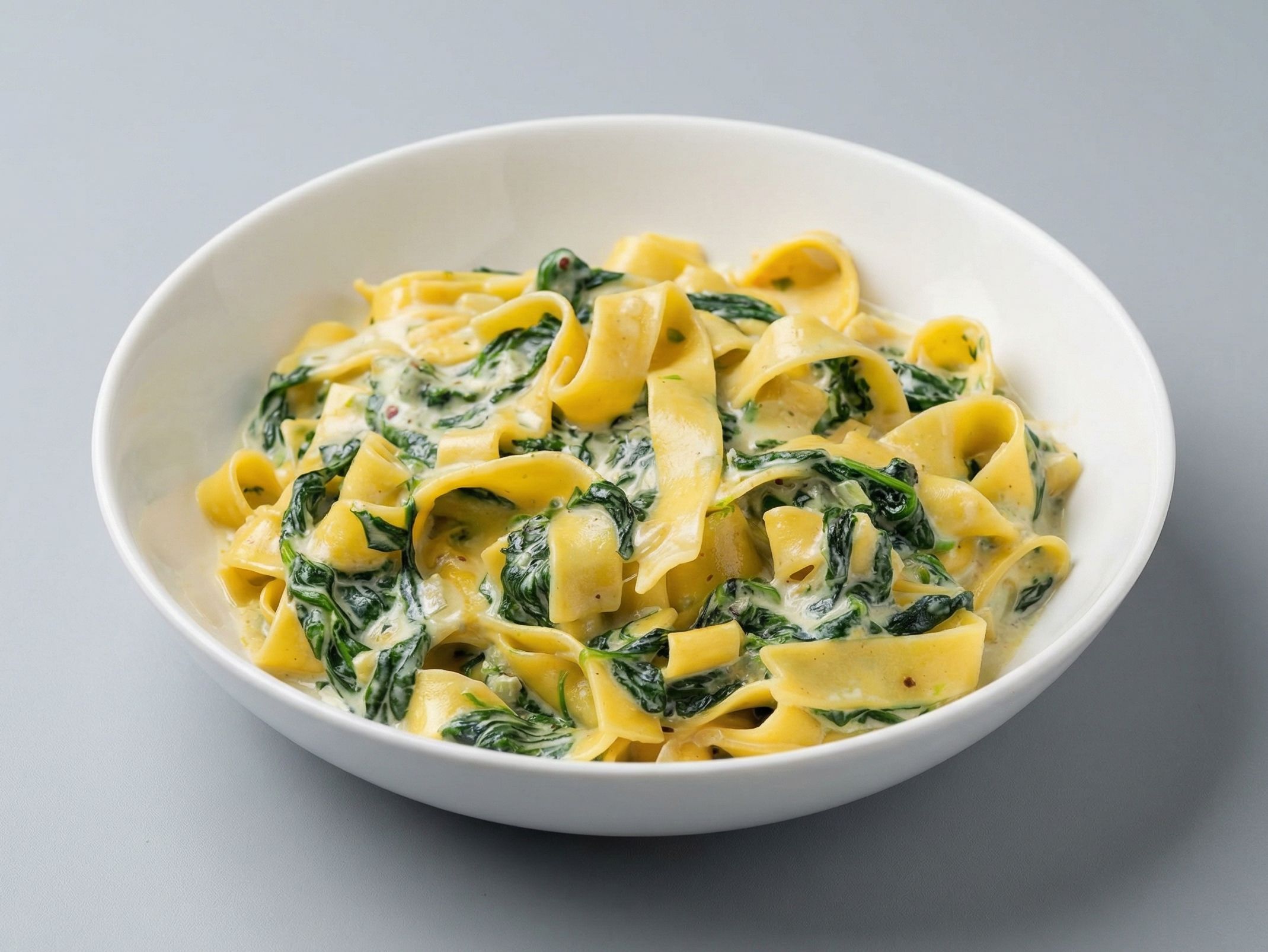 Tagiatelle ze szpinakiem