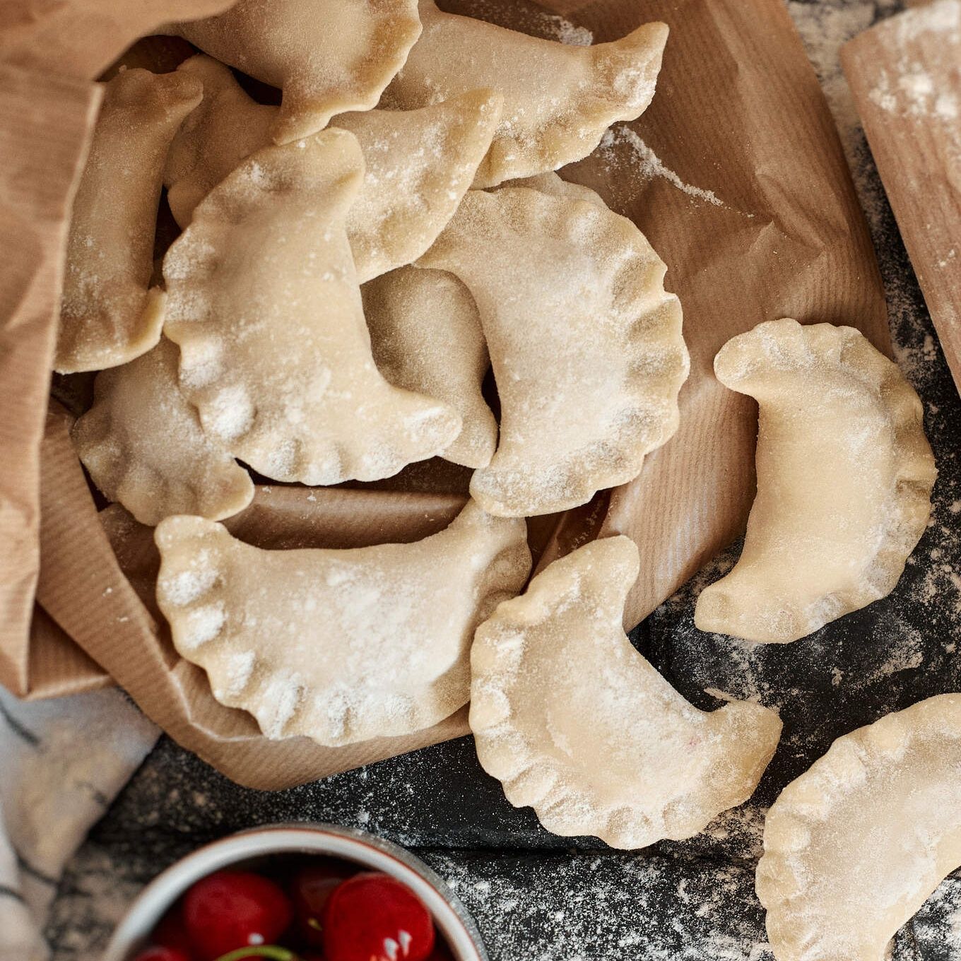 Pierogi z wiśnią