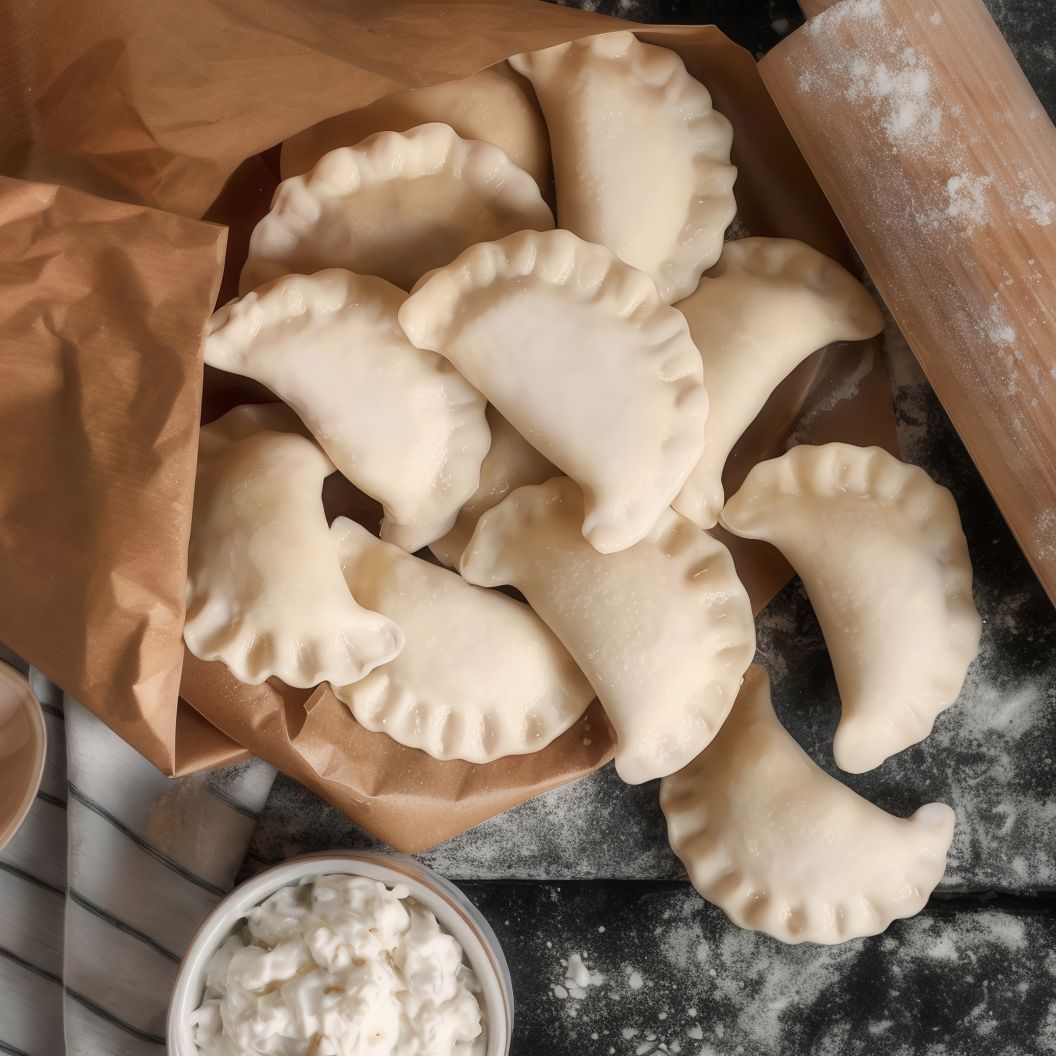 Pierogi z twarogiem na słodko
