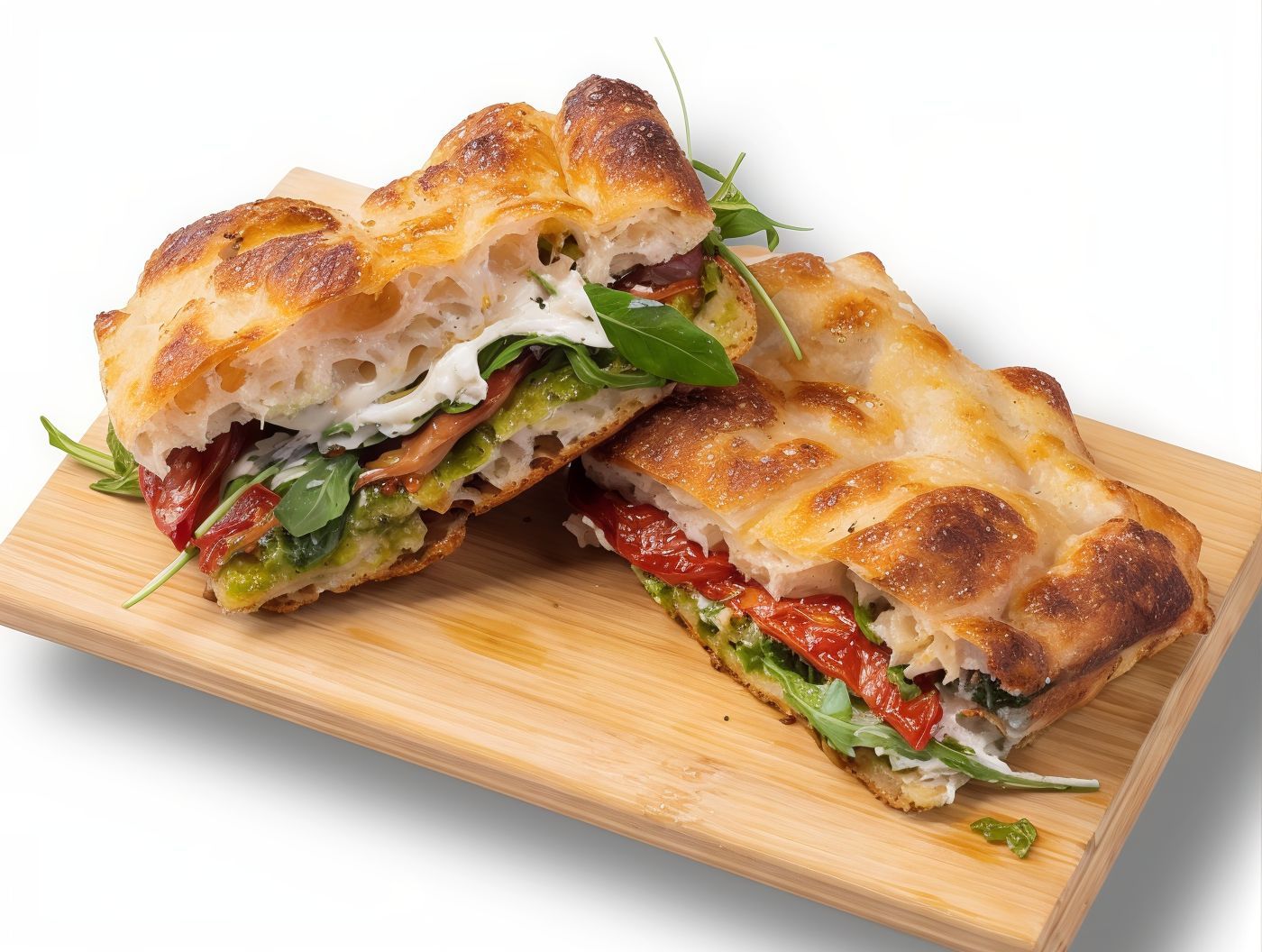 FOCACCIA PESTO & MOZARELLA full-size