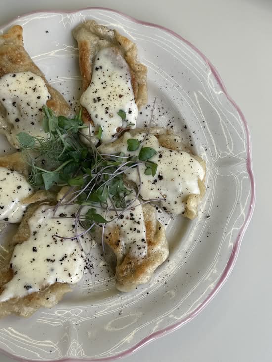 Pierogi pieczarkowe z truflą (6 sztuk)