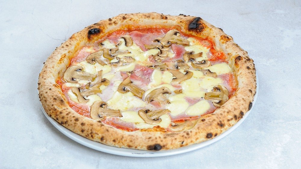 Cotto e funghi