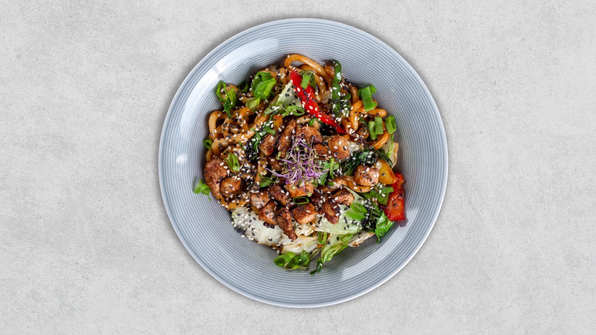 Yaki udon kurczak