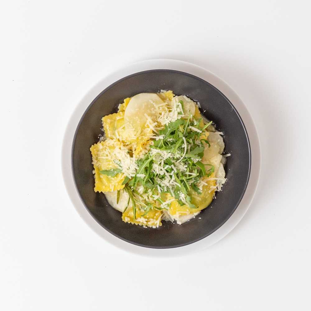 Ravioli ze szpinakiem i rikottą