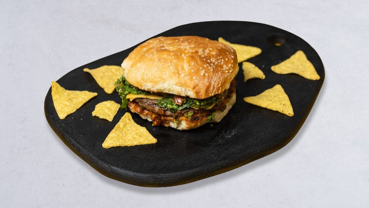 Green chilli burger