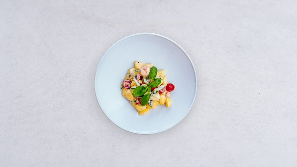 Pasta Gamberetti verdura