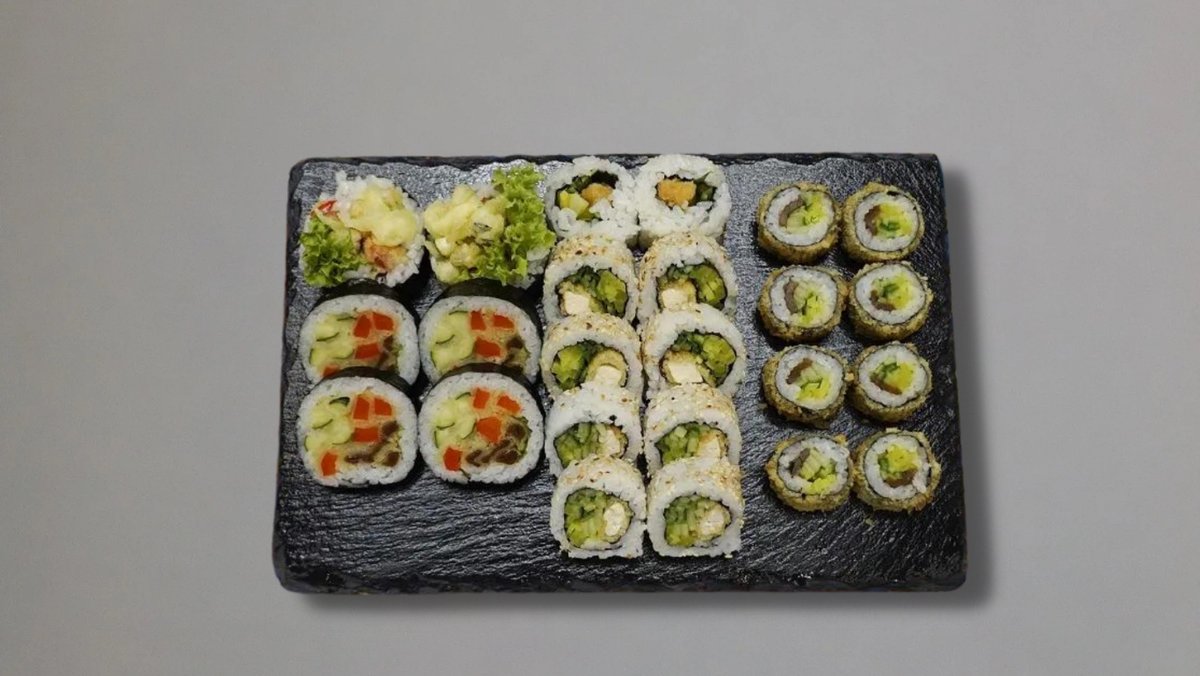 Vegan tempura set