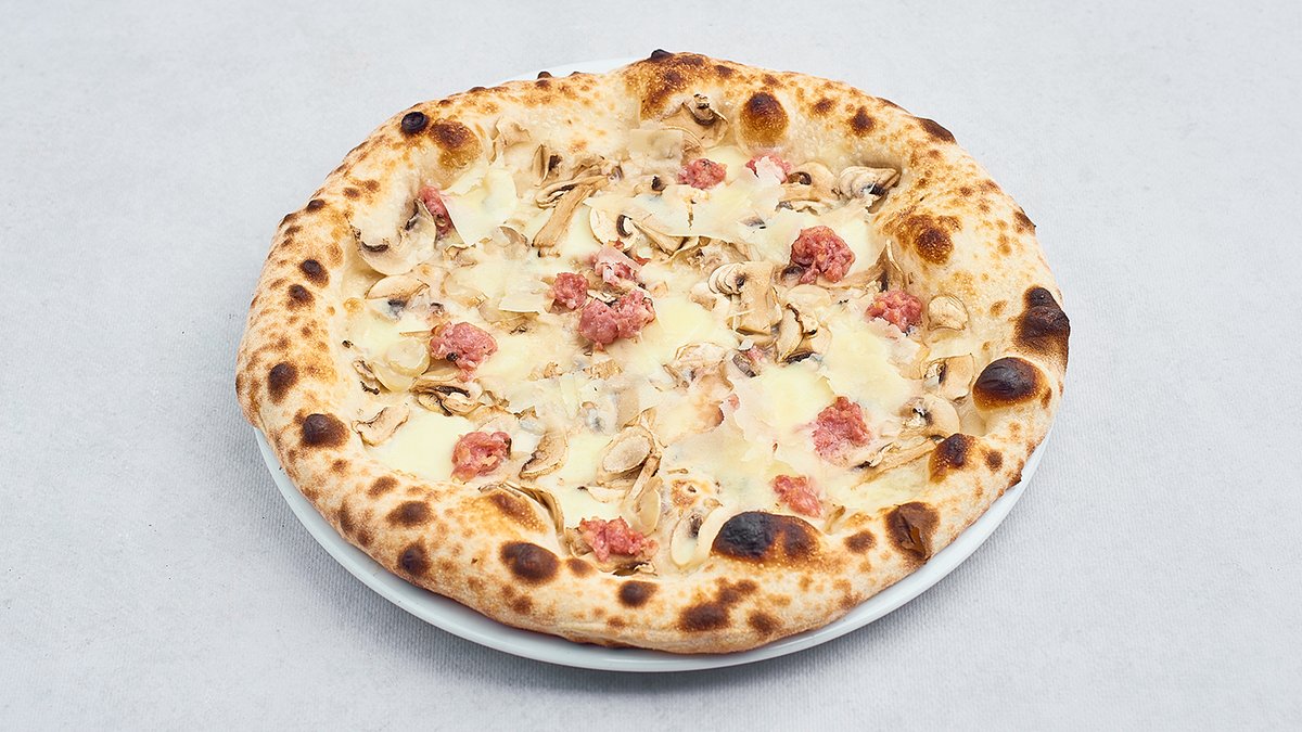 Funghi e salsiccia